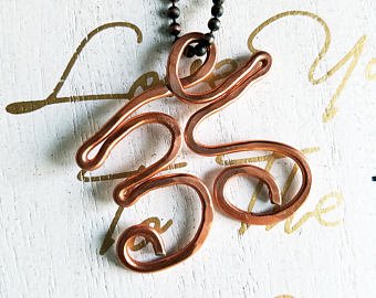 Namaste Copper Pendant