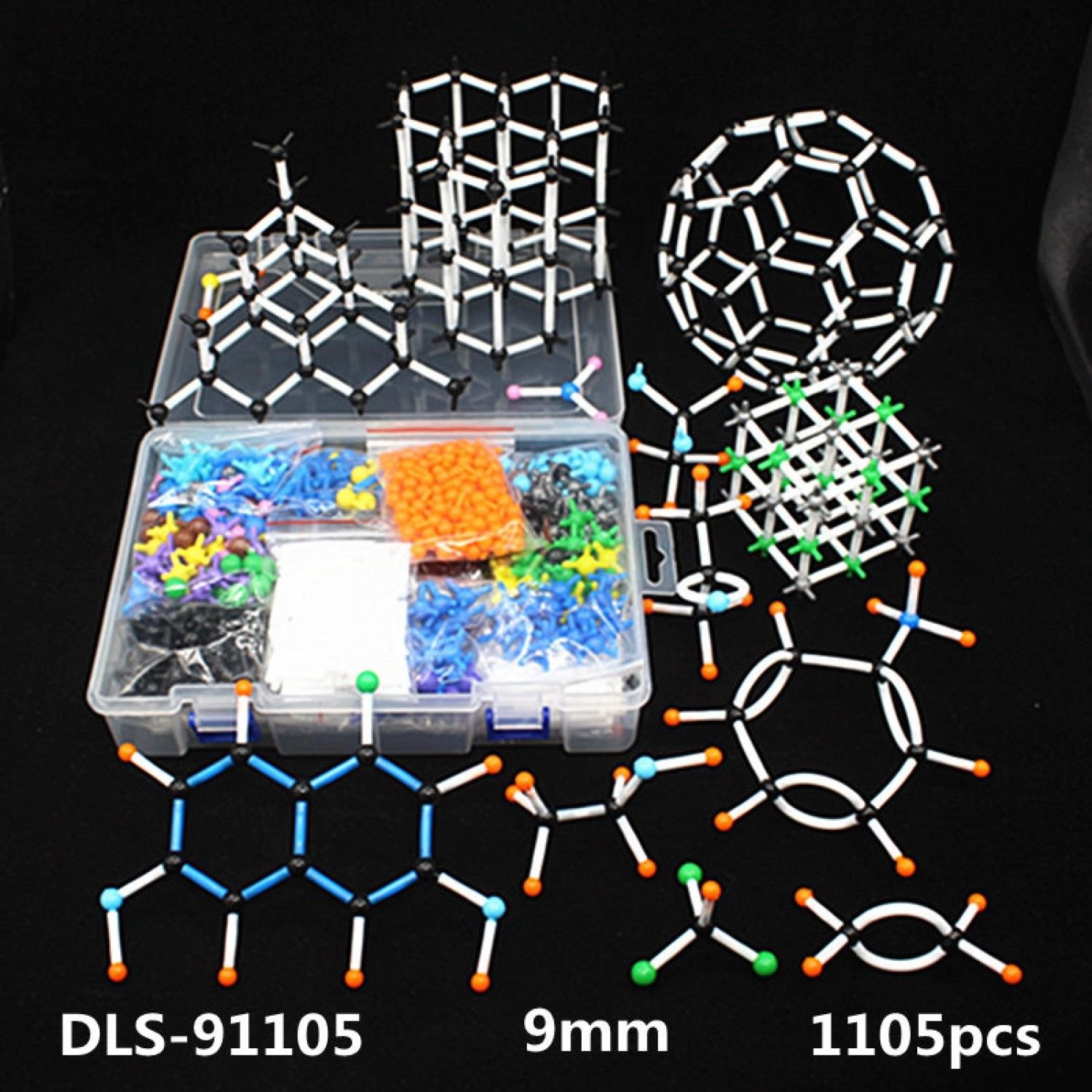 1105pcs large Molecular Model Kit,organic Inorganic Crystal structure,Chemistry