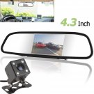 4.3" TFT LCD Auto Car Rear View Mirror Monitor Parking+Night Vision Car Rearview