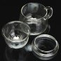 3Pcs/Set 2017 Transparent Clear Glass Milk Mug Coffee Tea Cup With Tea Infuser