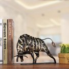 Metal Figurine Iron Braided Cattle Figurine Vintage Home Decor Handmade Animal
