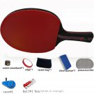 Hybrid Wood 9.8 Carbon Fiber Table Tennis Racket Glued Double Face Pimples-In