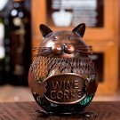 Cat Kitten Wine Cork Container Animal Ornament Iron Box Art Practical Crafts