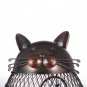 Cat Kitten Wine Cork Container Animal Ornament Iron Box Art Practical Crafts