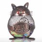 Cat Kitten Wine Cork Container Animal Ornament Iron Box Art Practical Crafts
