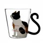 Cute Creative Cat Kitty Glass Mug Cup Tea Cup Milk Coffee Mup Breakfast Cup Meow
