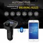 Bluetooth Car Kit FM Transmitter Handsfree Calling 5V 4.1A Dual USB Car Charger