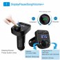 Bluetooth Car Kit FM Transmitter Handsfree Calling 5V 4.1A Dual USB Car Charger