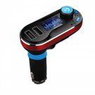 Bluetooth Car Kit FM Transmitter With Dual 2.1A USB SD LCD for A2DP Cigarette