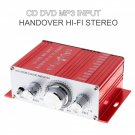 12V Mini Auto Car Amplifier Stereo Audio Amplifier Support CD DVD MP3 Input