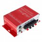 12V Mini Auto Car Amplifier Stereo Audio Amplifier Support CD DVD MP3 Input