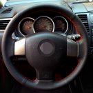 Black Leather Steering Wheel Cover For Old Nissan Tiida Livina Sylphy Free Ship