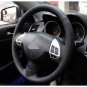 Black Leather Car Steering Wheel Cover For Mitsubishi Lancer EX10 Lancer Sport