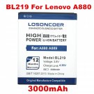 3000mAh Battery Replacement for Lenovo A880 Battery S856 A889 A890e S810t A850