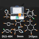 Mini Organic Chemistry Molecular Model kit Small tube for Students 143pcs/set