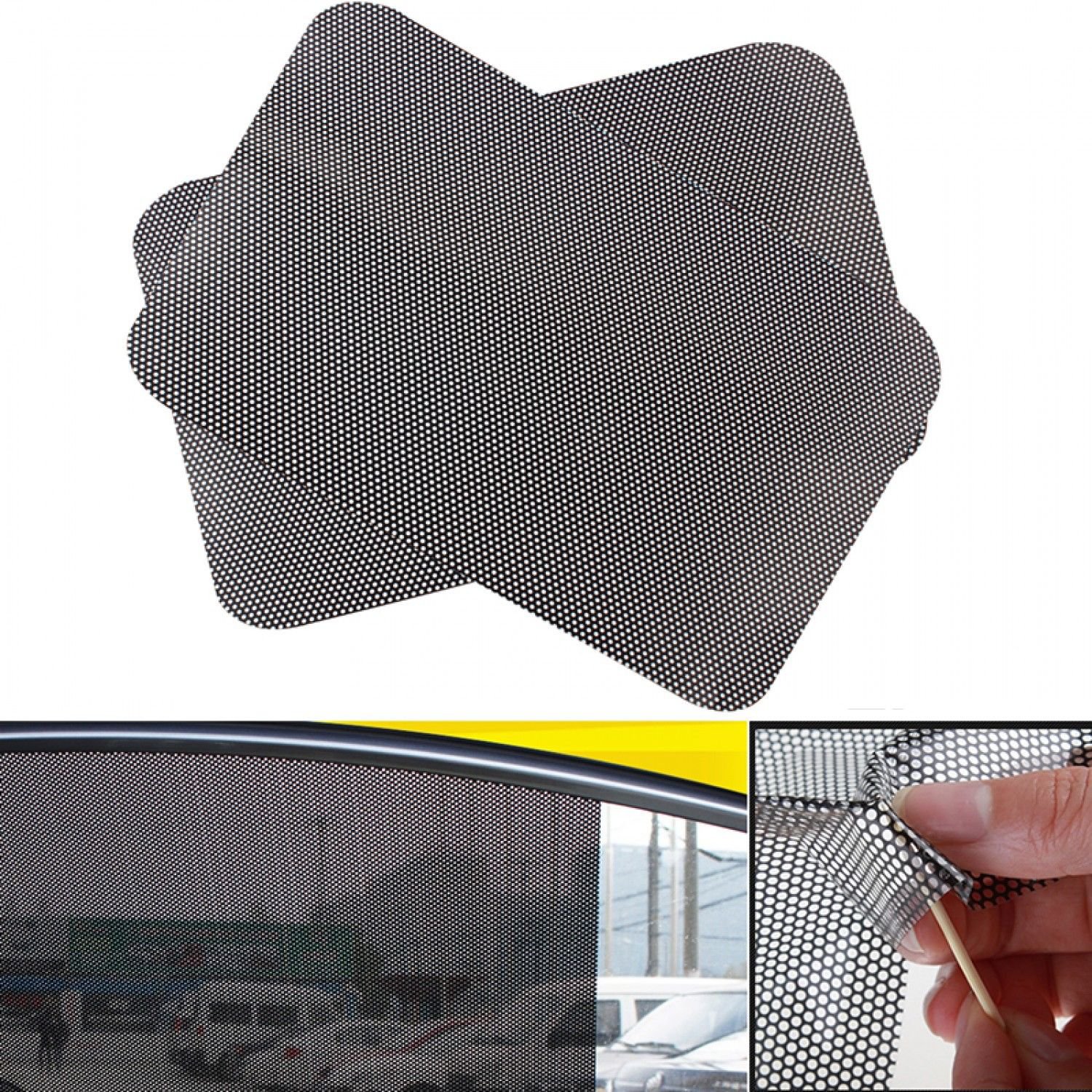 Protection Sunshade Shield Cover Side Window Film Auto Stying 63x42cm*2 Per Set