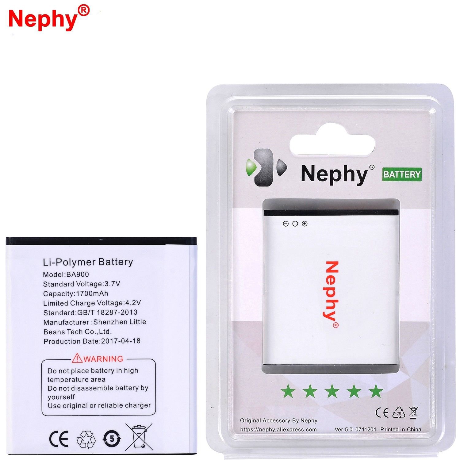 Original Battery For Sony Xperia C2105 C2104 E1 C2004 C2005 C1904 C1905 1700mAh