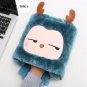 Winter Warm Mouse Pad Thick Cartoon Plush Hand Warmer Heated with Wristguard