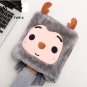 Winter Warm Mouse Pad Thick Cartoon Plush Hand Warmer Heated with Wristguard