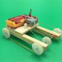 DIY Four-wheeled Belt Geared Car Model Child Inventions Kit Pupils Physical