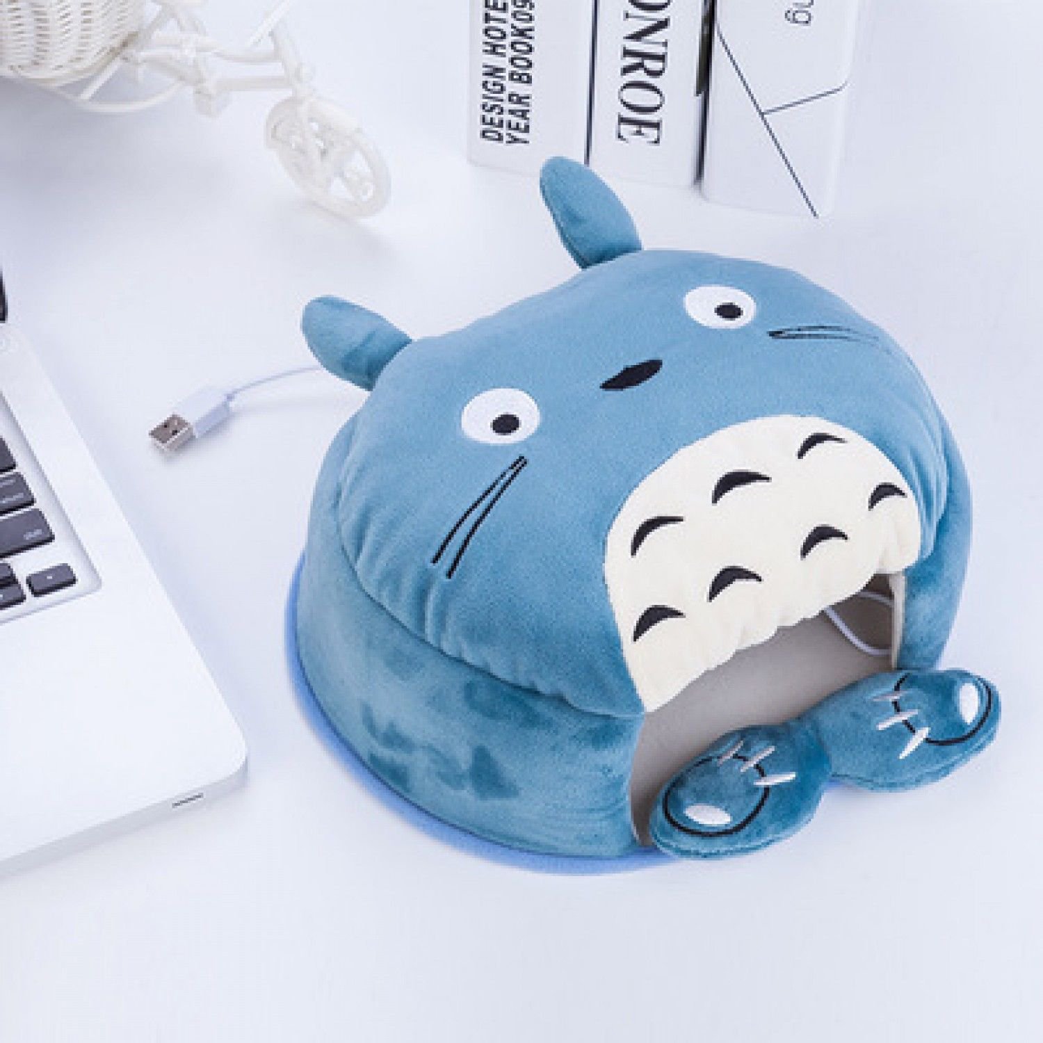 Winter Warm Mouse Pad Totoro Thick Cartoon Bear Plush Hand Warmer Heated Mouse