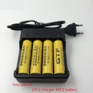 4Pc Battery 18650 3.7 V 9900 Mah Li Ion Rechargeable Battery+Battery Charger