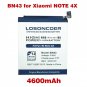 4600mAh Battery For Xiaomi Redmi Note 4X Battery 4 X 5.5 inch Phone Batteries