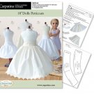 Dolls Petticoat Crinoline Sewing Pattern fits 18 Inch Carpatina & American Girl®