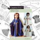 Medieval Dress Sewing Pattern Multi-size For 18" American Girl & Carpatina Dolls