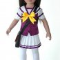 Kohanna 18 inch Slim Doll in School Uniform, Shoes and Bag Made by Carpatina