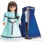 French Princess Medieval Doll Dress & Blue Velvet Cloak fits 18" American Girl