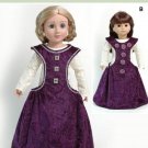 Medieval Sideless Dress 18" Doll Sewing Pattern fits Carpatina & American Girl