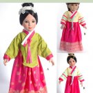 Korean Doll Clothes Sewing Pattern Multi-sized for 18" American Girl & Carpatina