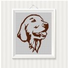Dog Head 2 silhouette cross stitch pattern in pdf
