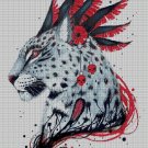 Jaguar head - art cross stitch pattern in pdf ANCHOR