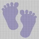 FOOTPRINT CROCHET AFGHAN PATTERN GRAPH