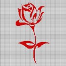 RED ROSE CROCHET AFGHAN PATTERN GRAPH