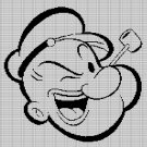 POPEYE FACE CROCHET AFGHAN PATTERN GRAPH