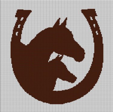 Horse crochet best sale blanket pattern