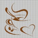 COFFEE LOVE CROCHET AFGHAN PATTERN GRAPH