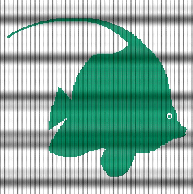 FISH CROCHET AFGHAN PATTERN GRAPH