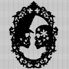 SKULL WEDDING CROCHET AFGHAN PATTERN GRAPH