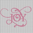 JOY TEXT CROCHET AFGHAN PATTERN GRAPH