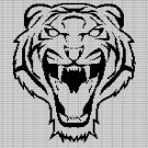 TIGER HEAD CROCHET AFGHAN PATTERN GRAPH