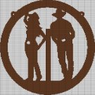 COWBOY AND COWGIRL CROCHET AFGHAN PATTERN GRAPH