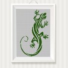 Lizard silhouette cross stitch pattern in pdf 2