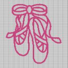 BALLET SHOE CROCHET AFGHAN PATTERN GRAPH
