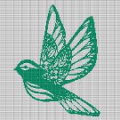 GREEN BIRD CROCHET AFGHAN PATTERN GRAPH