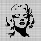 MARILYN MONROE FACE CROCHET AFGHAN PATTERN GRAPH