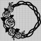 ROSE WREATH CROCHET AFGHAN PATTERN GRAPH